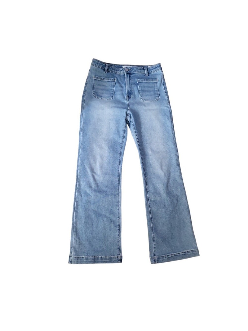 Risen High Rise Light Wash Boot Cut Jeans Sz 13/31 29" Inseam Style #RDP5610 - Picture 3 of 10
